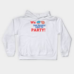 4th of July We the People Like to Party Kids Hoodie